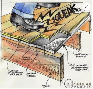 squeaky floor cartoonist banner