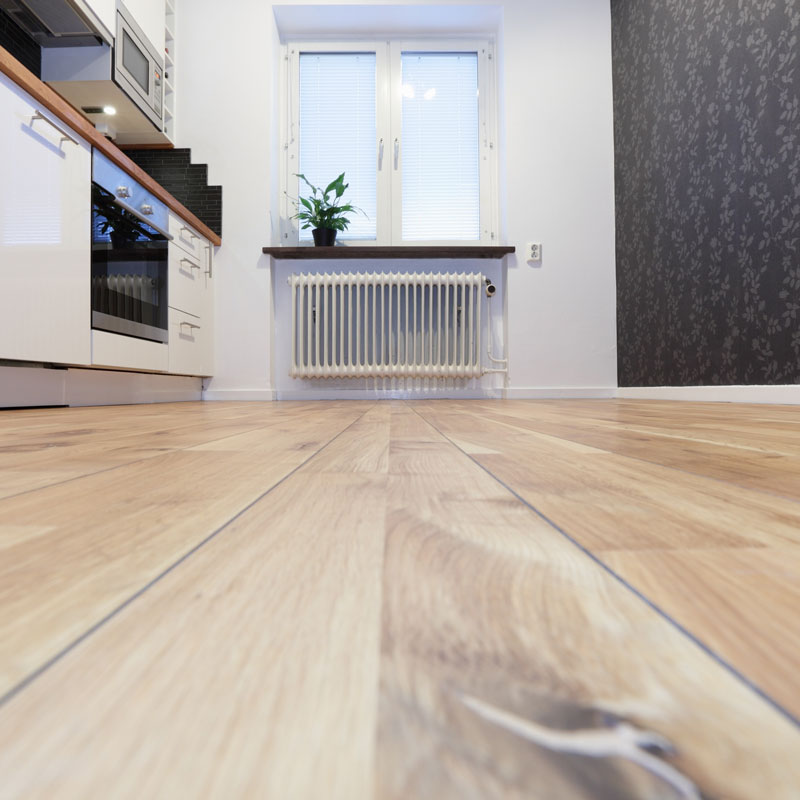 wood plank flooring and furniture
