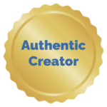 authentic creator gold badge icon