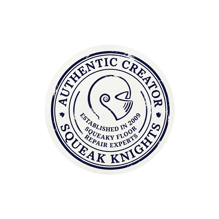 Authentic creator Squeak Knights stamp